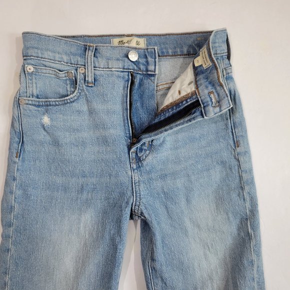 Madewell Perfect Vintage High Rise Crop Raw Hem Jean, Coney Destroyed - Picture 11 of 15